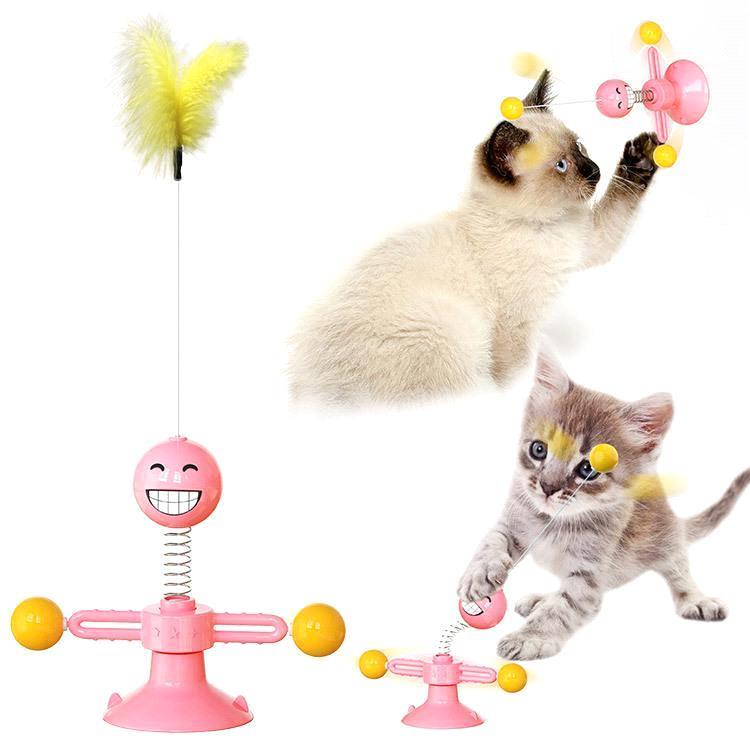 Spring Human Turn Katzenspielzeug