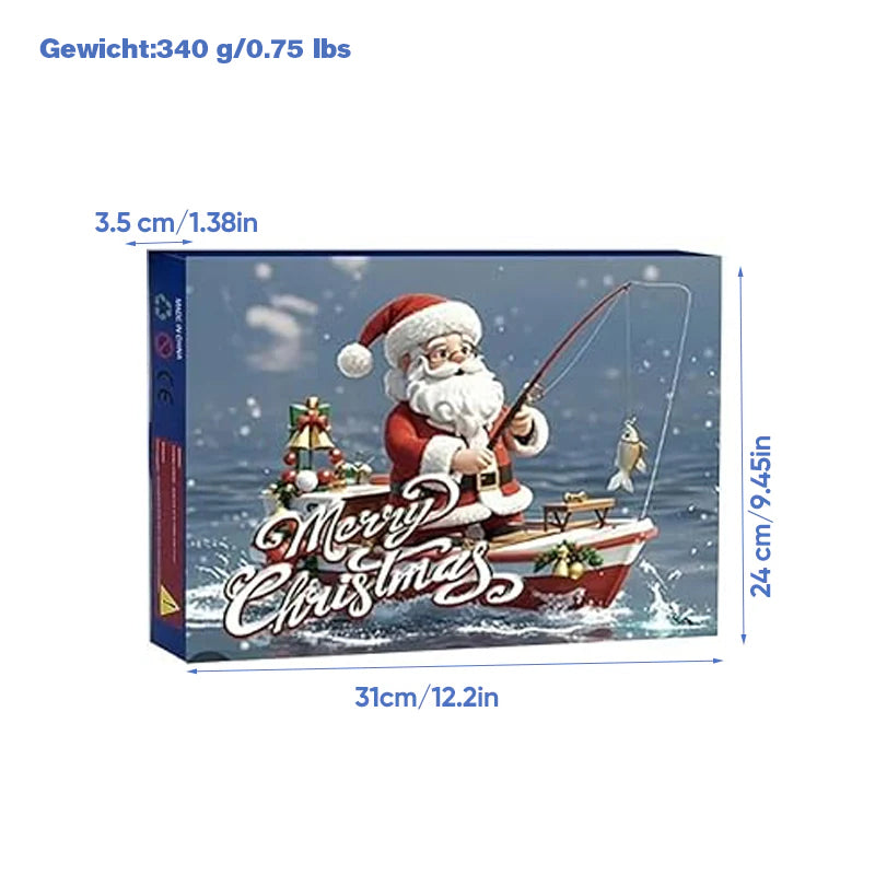 【Bis Zu 60% Rabatt】Vorverkauf>>24 Tage Weihnachts-Countdown Fischzubehör-Set