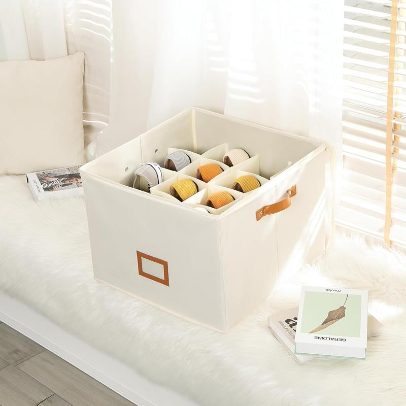 Zusammenklappbare Schuh-Organizer-Box mit transparentem Deckel