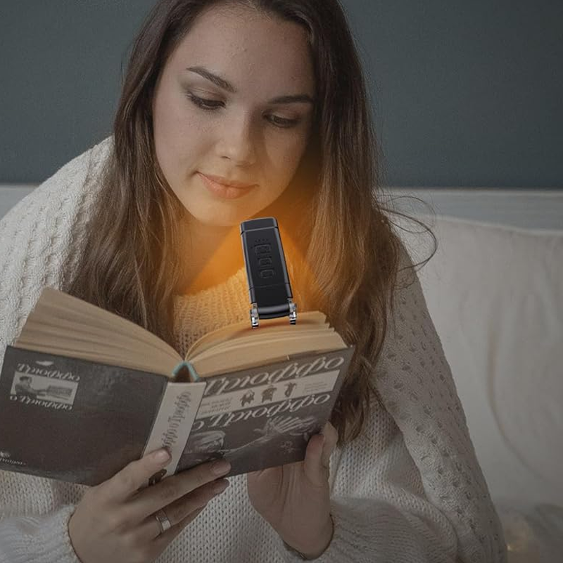 Tragbares LED-Leselicht zum Anstecken