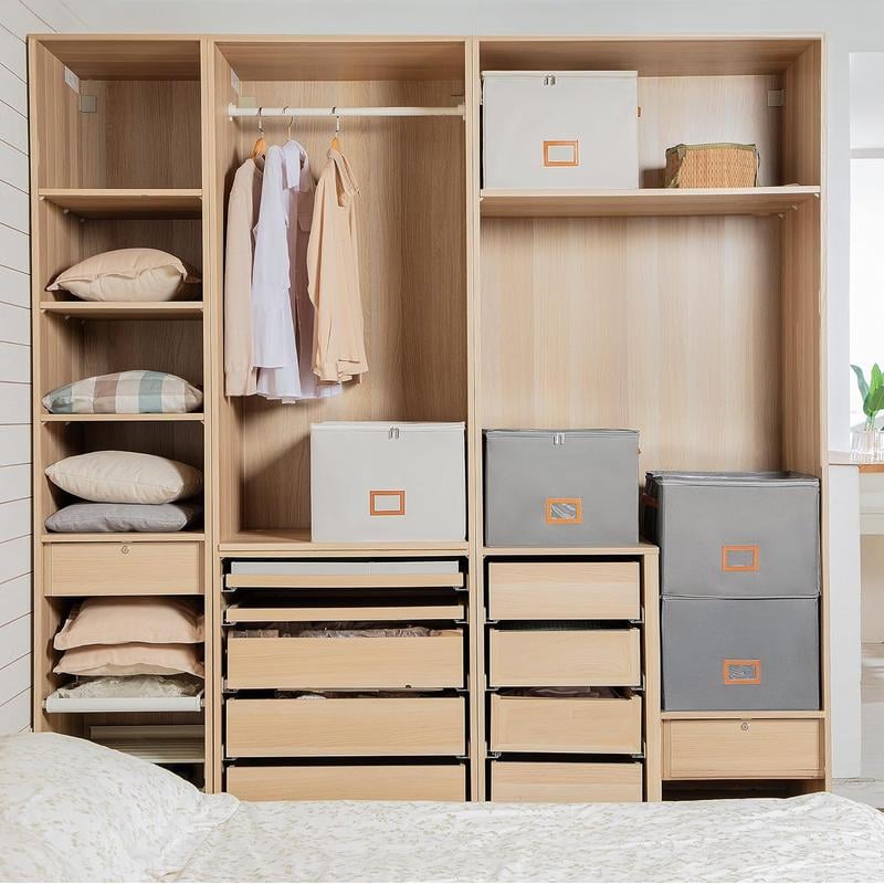 Zusammenklappbare Schuh-Organizer-Box mit transparentem Deckel
