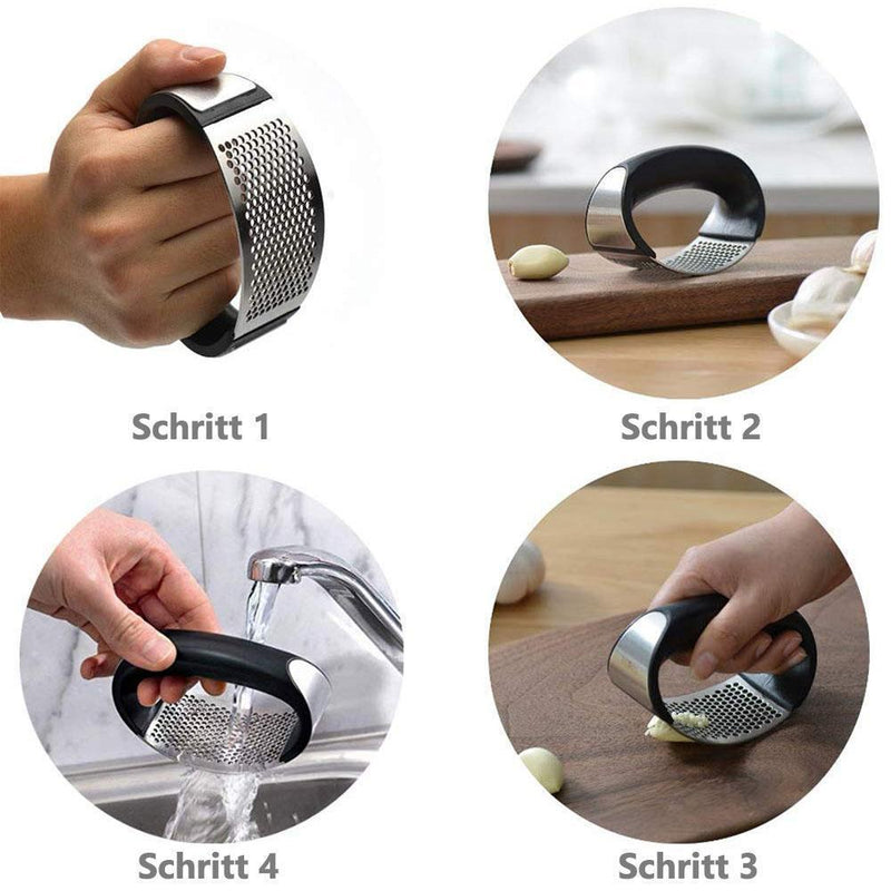 Premium Edelstahl Knoblauchpresse, Garlic Press Kochen Werkzeug