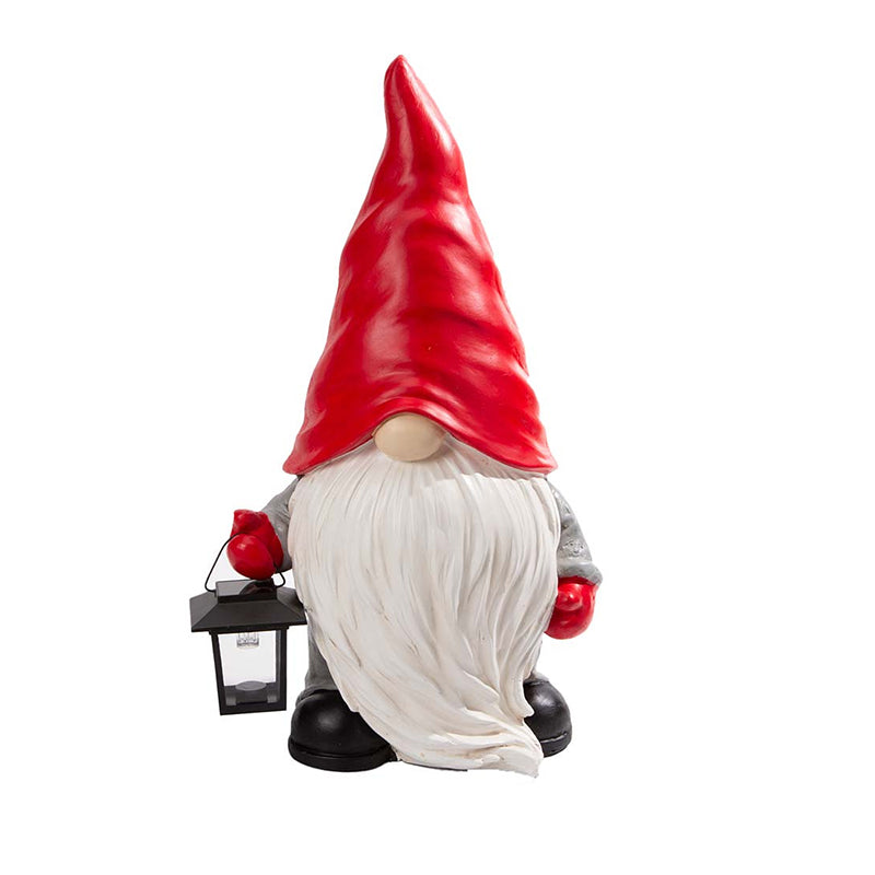 Waldschneemann mit Solarlaterne