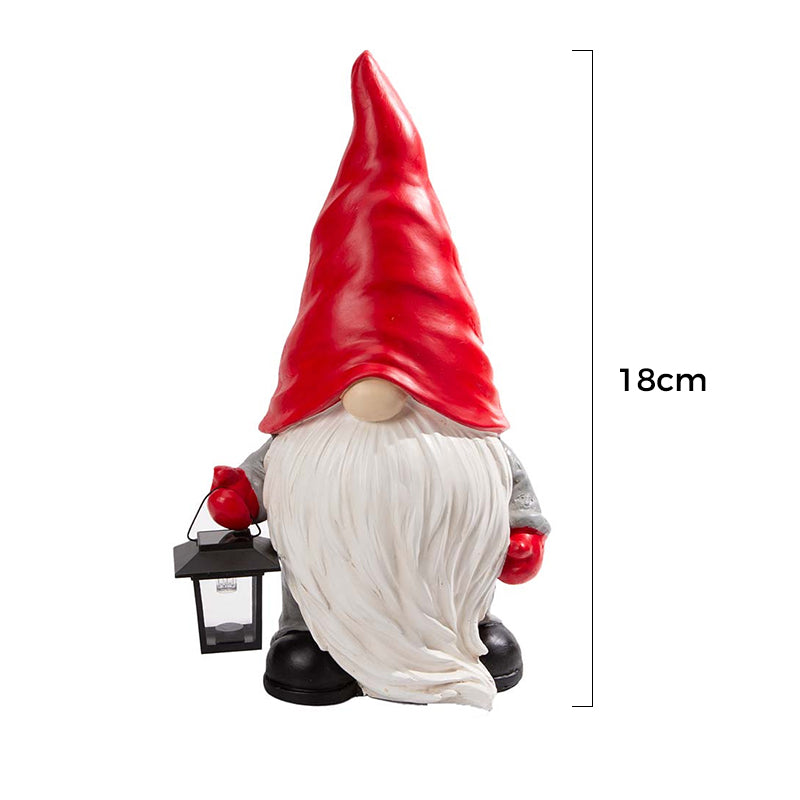 Waldschneemann mit Solarlaterne